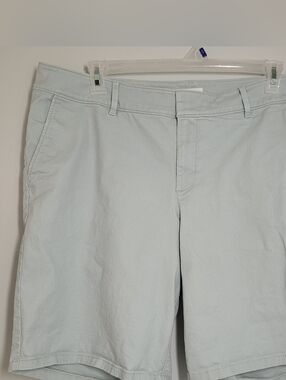 Loft Light Blue Women's Chino Shorts Greenish Blue 18 Great Condition